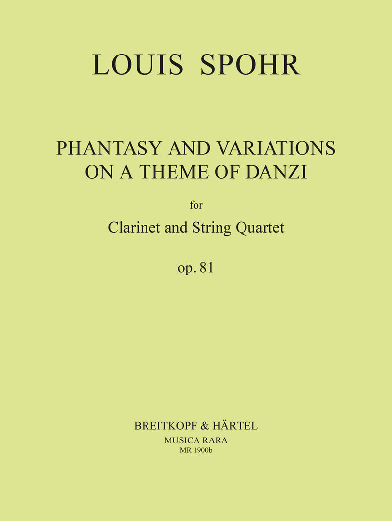 Phantasy and Variations on a Theme of Danzi Op. 81 [set of parts]