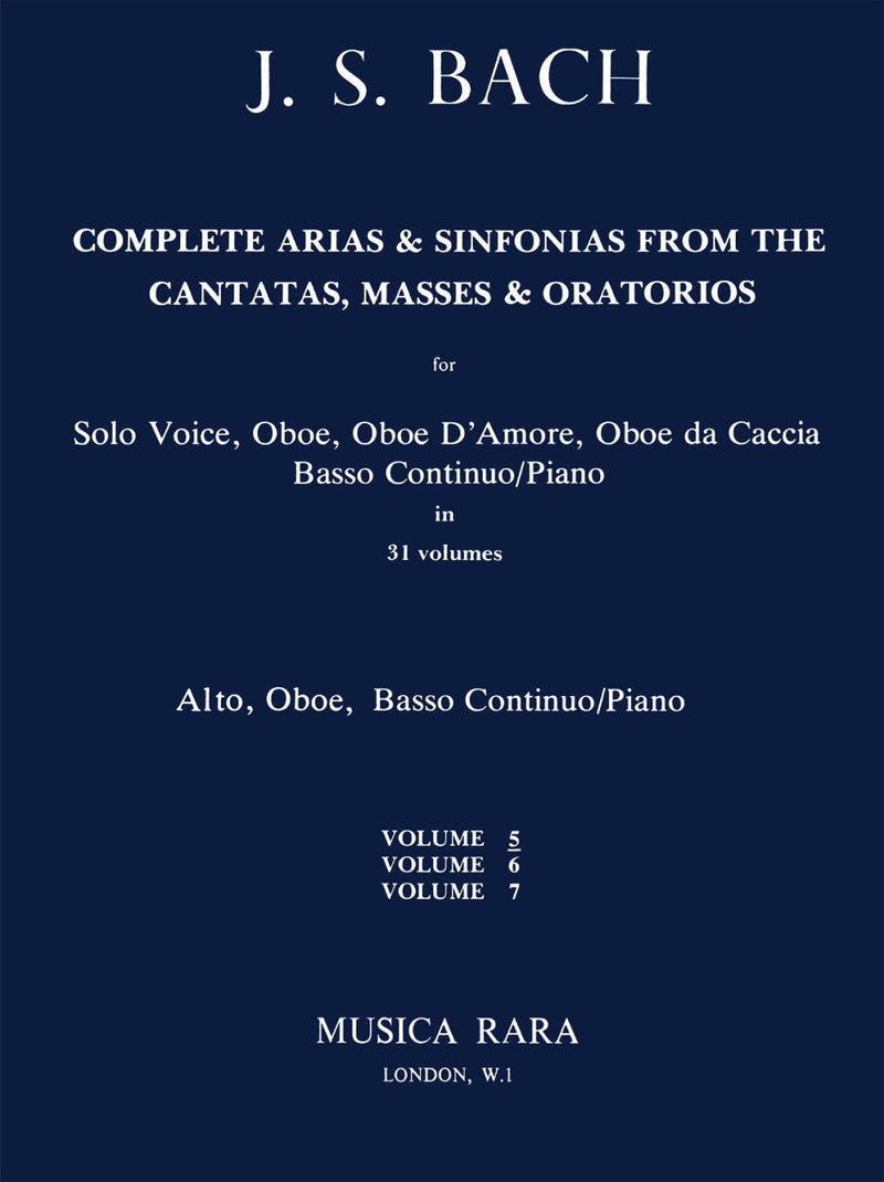 Complete Arias from the Cantatas, Masses, Oratorios, vol. 5（アルト・オーボエ・通奏低音版）