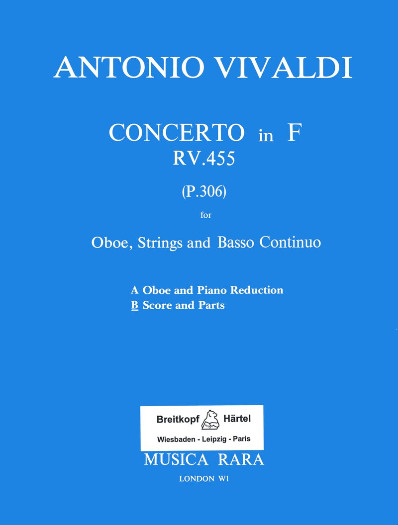 Concerto in F major RV 455 [score and parts]