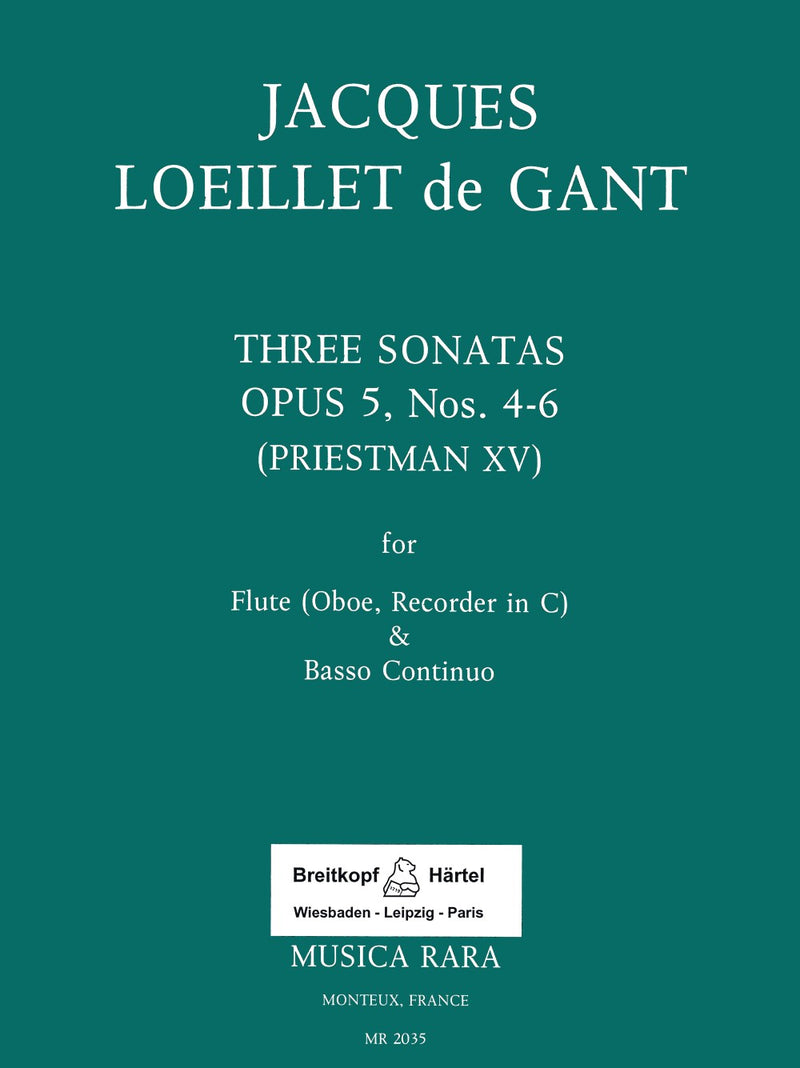 6 Sonatas Op. 5, No. 4 - 6