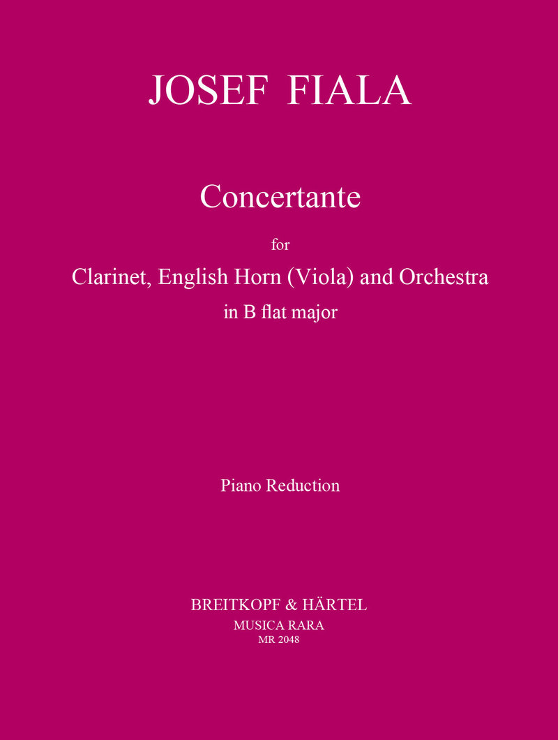 Concertante in Bb major（ピアノ・リダクション）