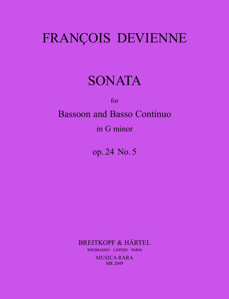 Sonata in G minor Op. 24 No, 5