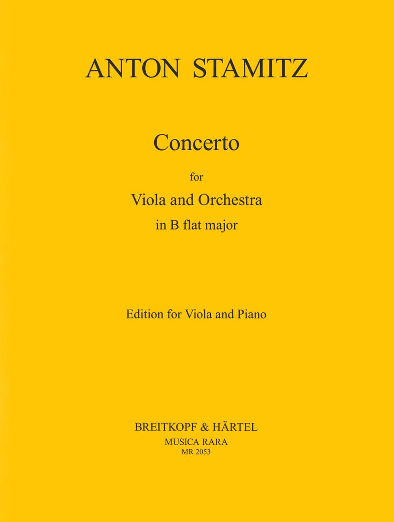 Viola Concerto in Bb major（ピアノ・リダクション）
