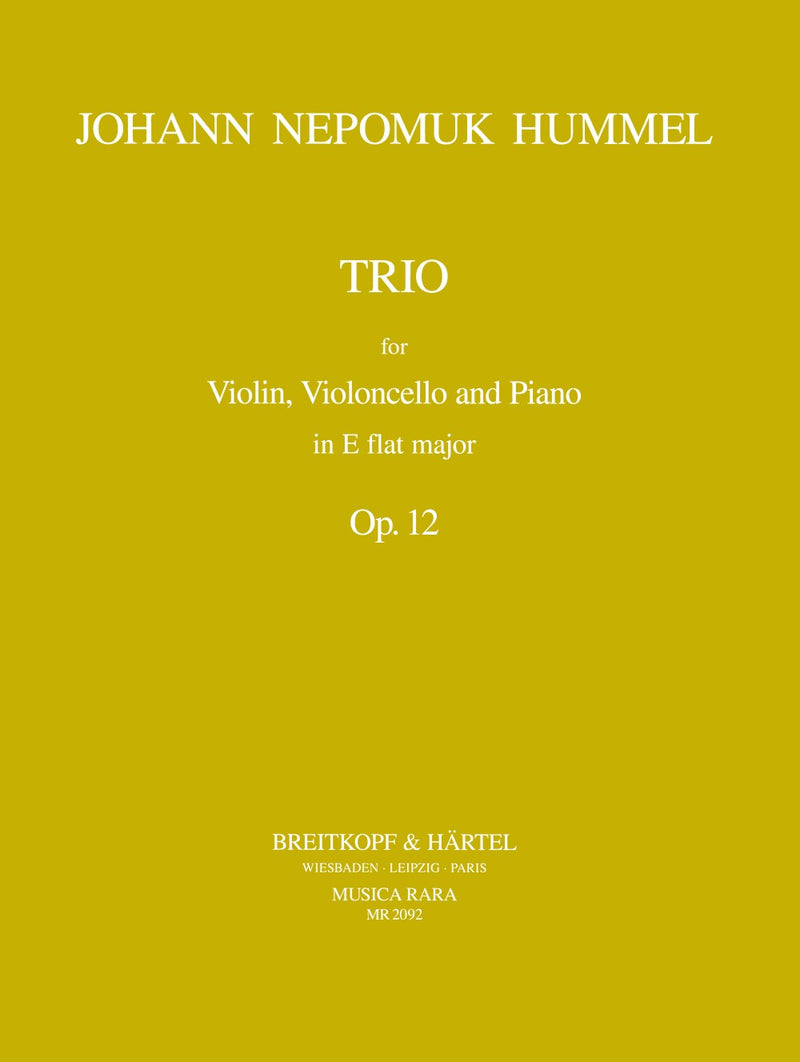 Piano Trio in Eb major Op. 12