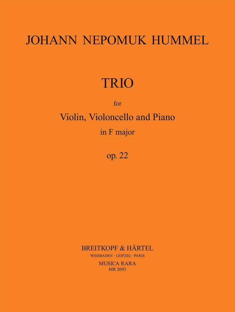 Piano Trio in F major Op. 22