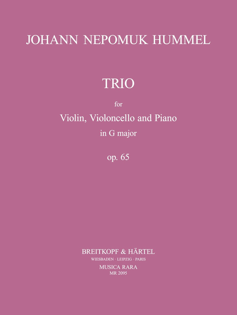 Piano Trio in G major Op. 65