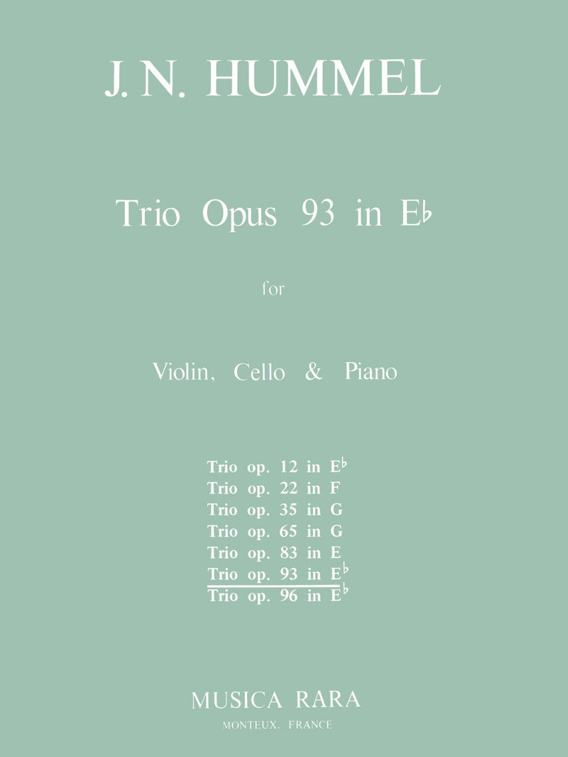 Piano Trio in Eb major Op. 93