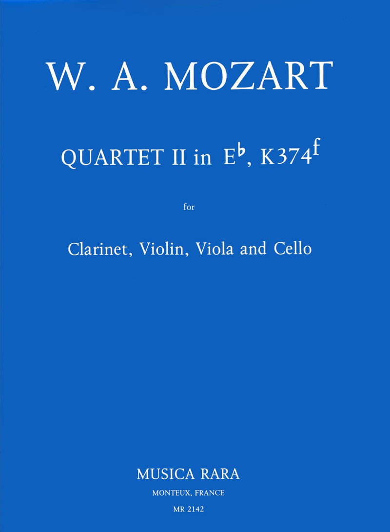 Quartet No, 2 in Es based on the Violin Sonata K, 374f