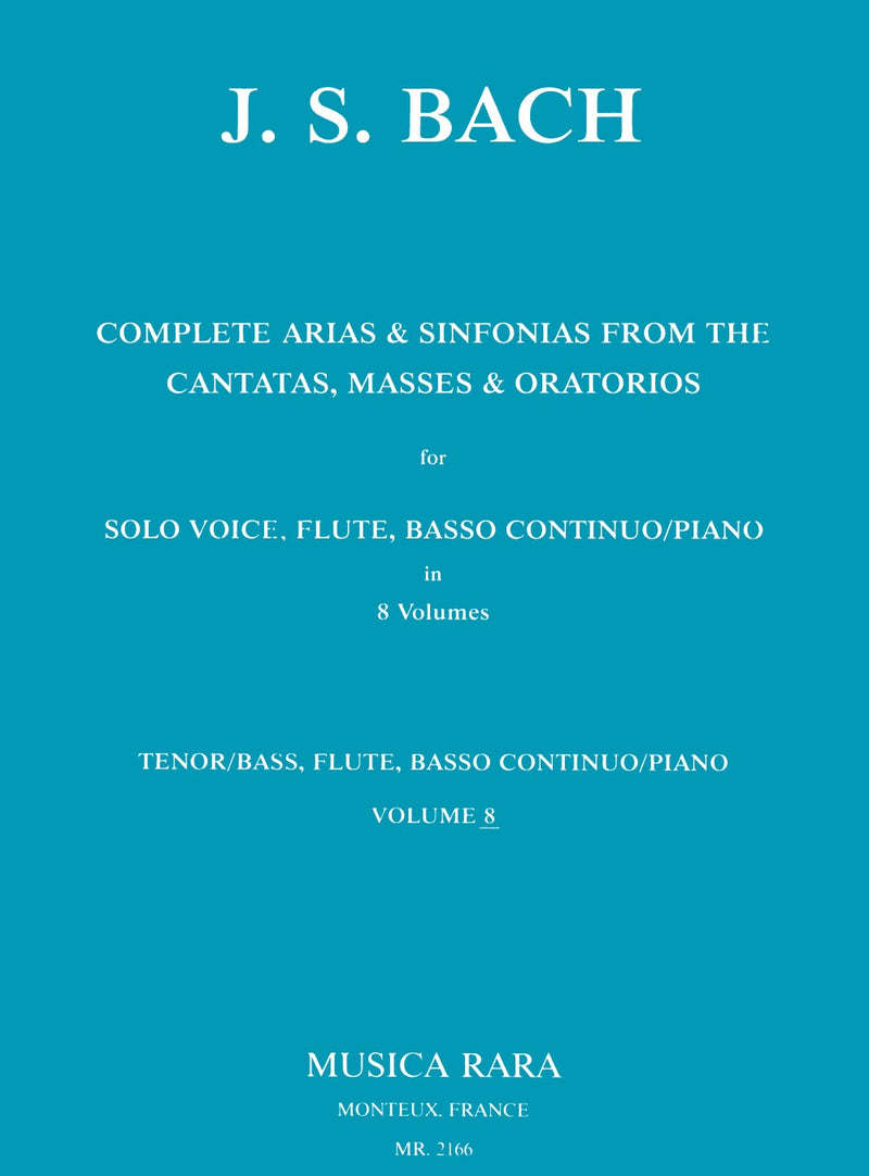 Complete Arias from the Cantatas, Masses, Oratorios, vol. 8