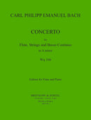 Flute Concerto in A minor Wq 166（ピアノ・リダクション）