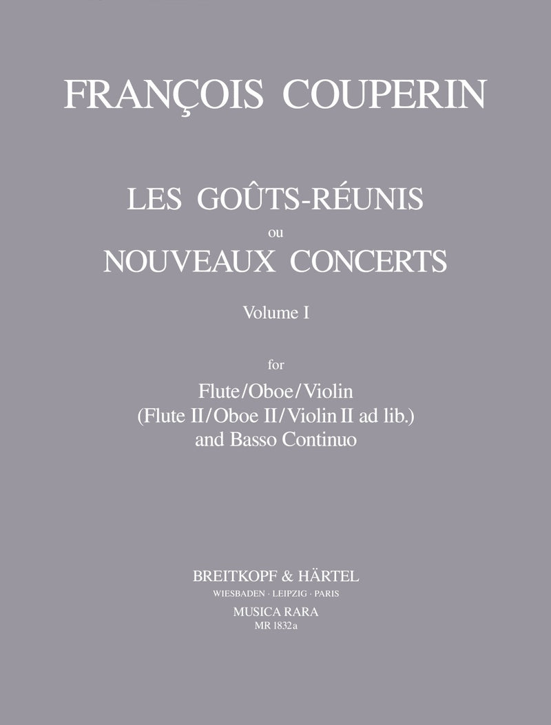 Les Goûts Réunis ou Nouveaux Concerts, vol. 1
