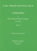 Flute concerto in D major Wq 13（ピアノ・リダクション）