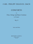 Flute concerto in D major Wq 13（score and parts）