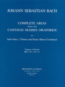 Complete Arias from the Cantatas, Masses, Oratorios, vol. 4（テナー・２本フルート・通奏低音版）