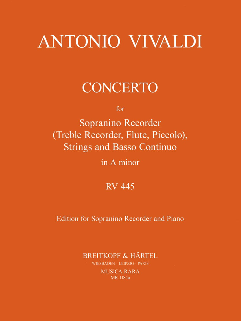 Concerto in A minor RV 445（ピアノ・リダクション）