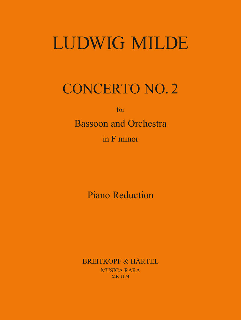 Bassoon Concerto No. 2 in F minor（ピアノ・リダクション）