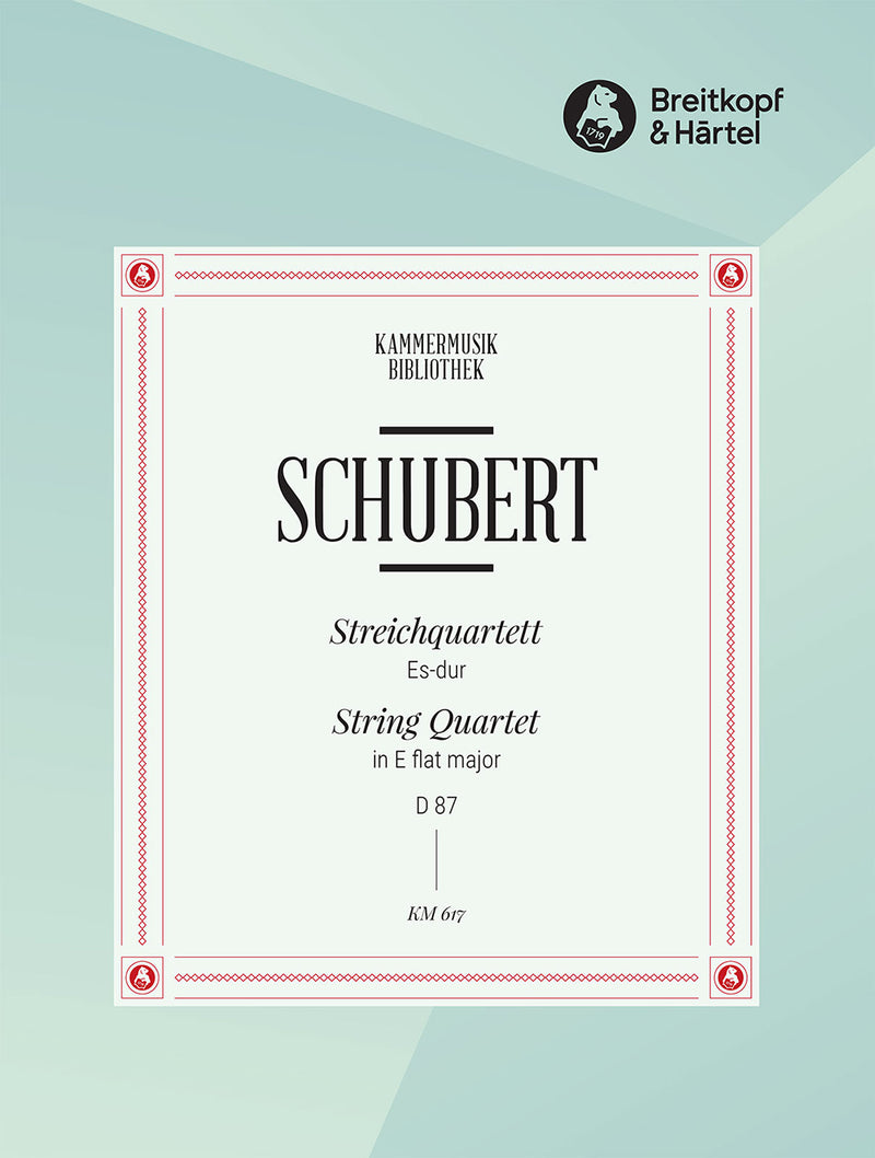 String Quartet in Eb major D 87 [Op, post, 125/1]