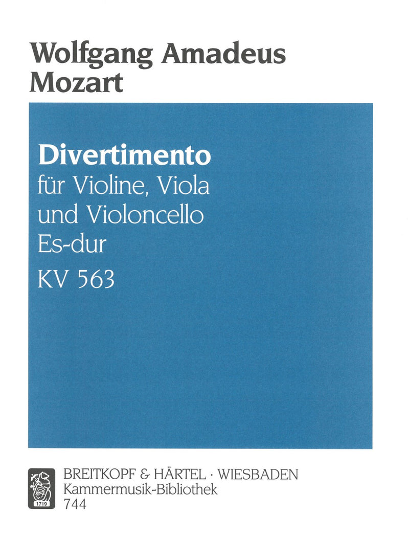 Divertimento in Eb major K, 563