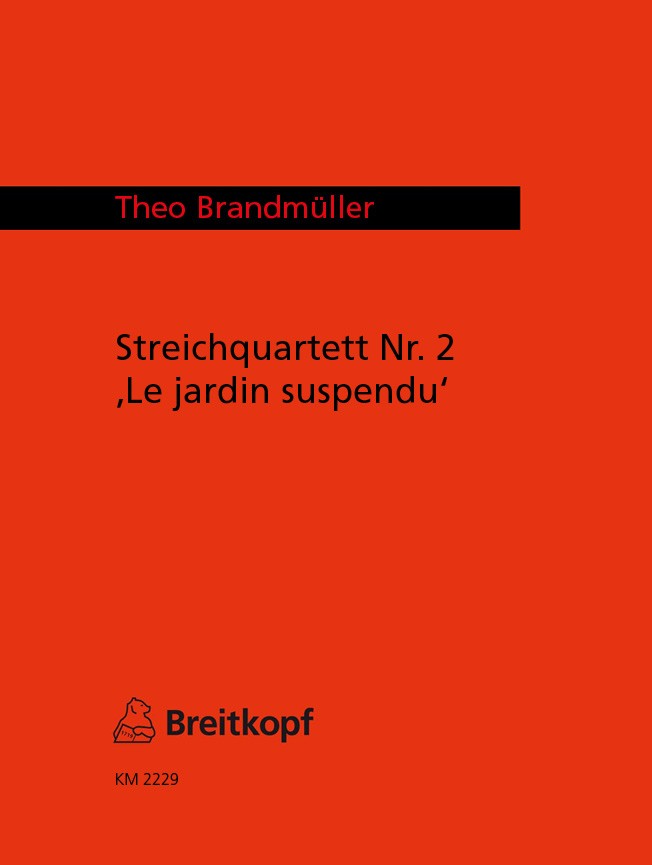 String Quartet No. 2 "Le jardin suspendu"（ポケットスコア）