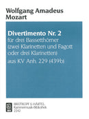 Divertimento No, 2 in Bb major K, App, 229