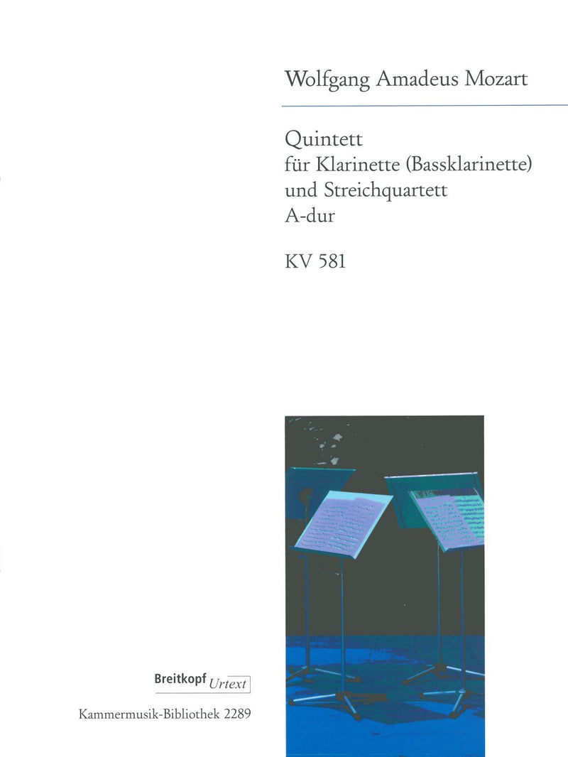 Quintet in A major K. 581 [score and parts]