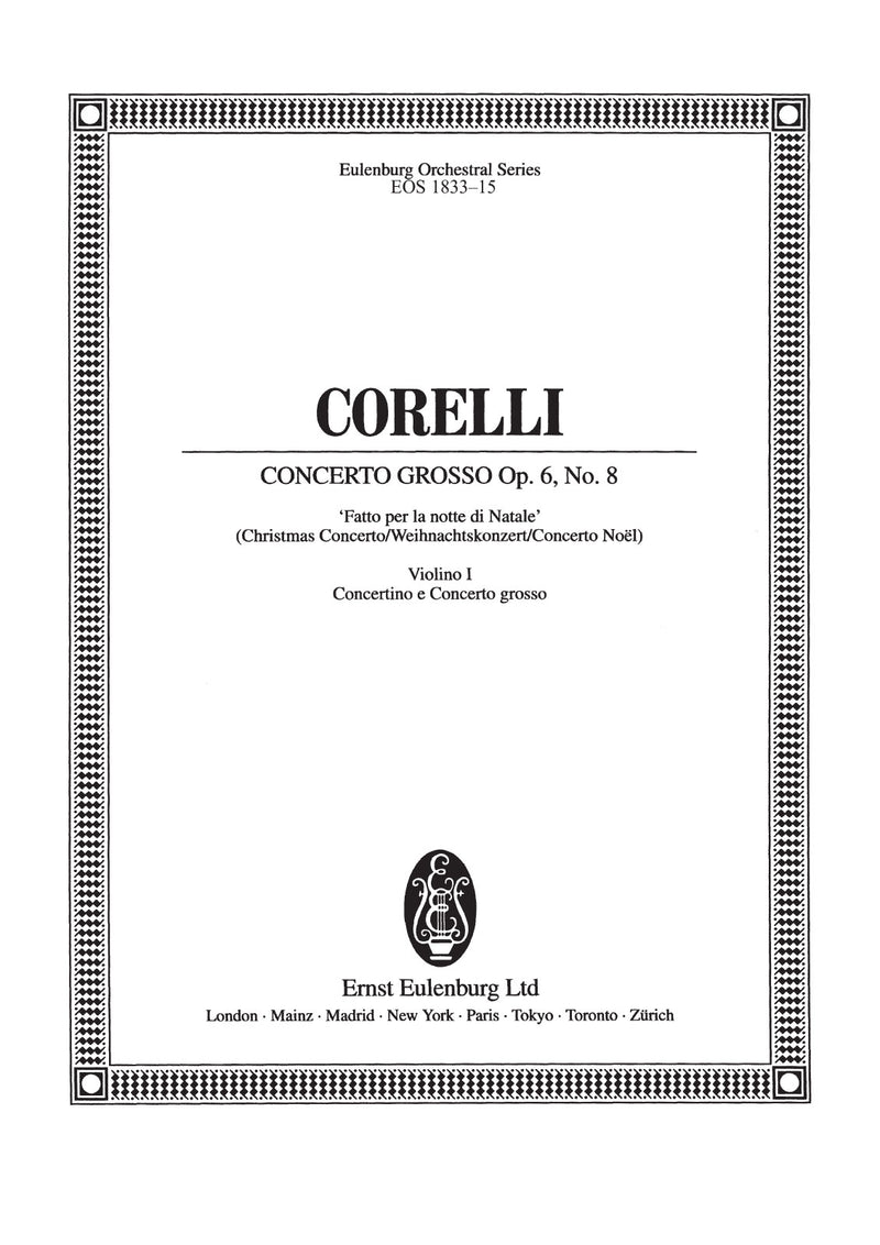 Concerto grosso Op. 6 No. 8 in G minor [violin 1 part]