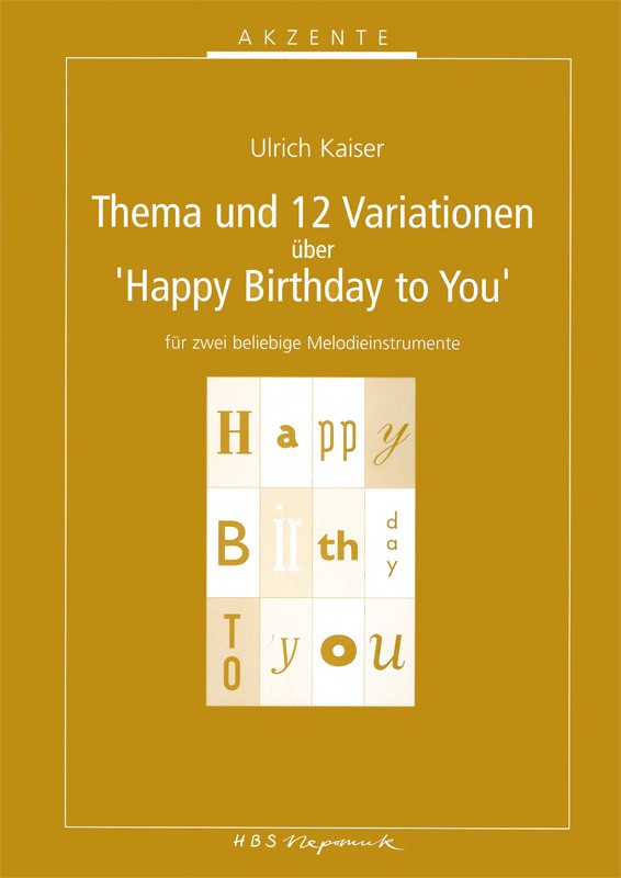 Thema und 12 Variationen über "Happy Birthday"