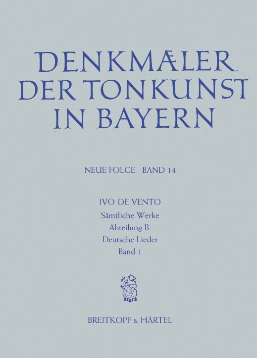 Denkmäler der Tonkunst in Bayern (Neue Folge), vol. 14