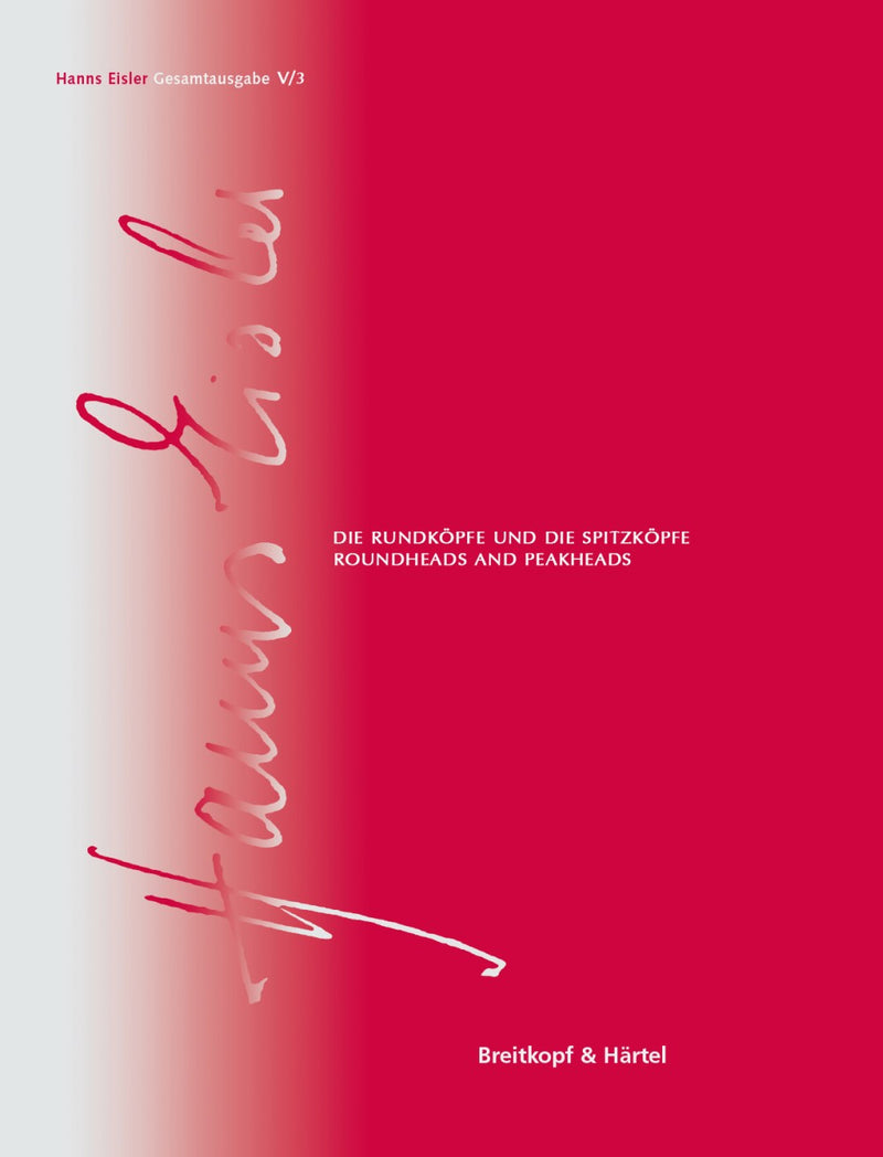 Hanns Eisler Complete Edition (HEGA), Series V (Incidental Music), vol. 3: Critical report