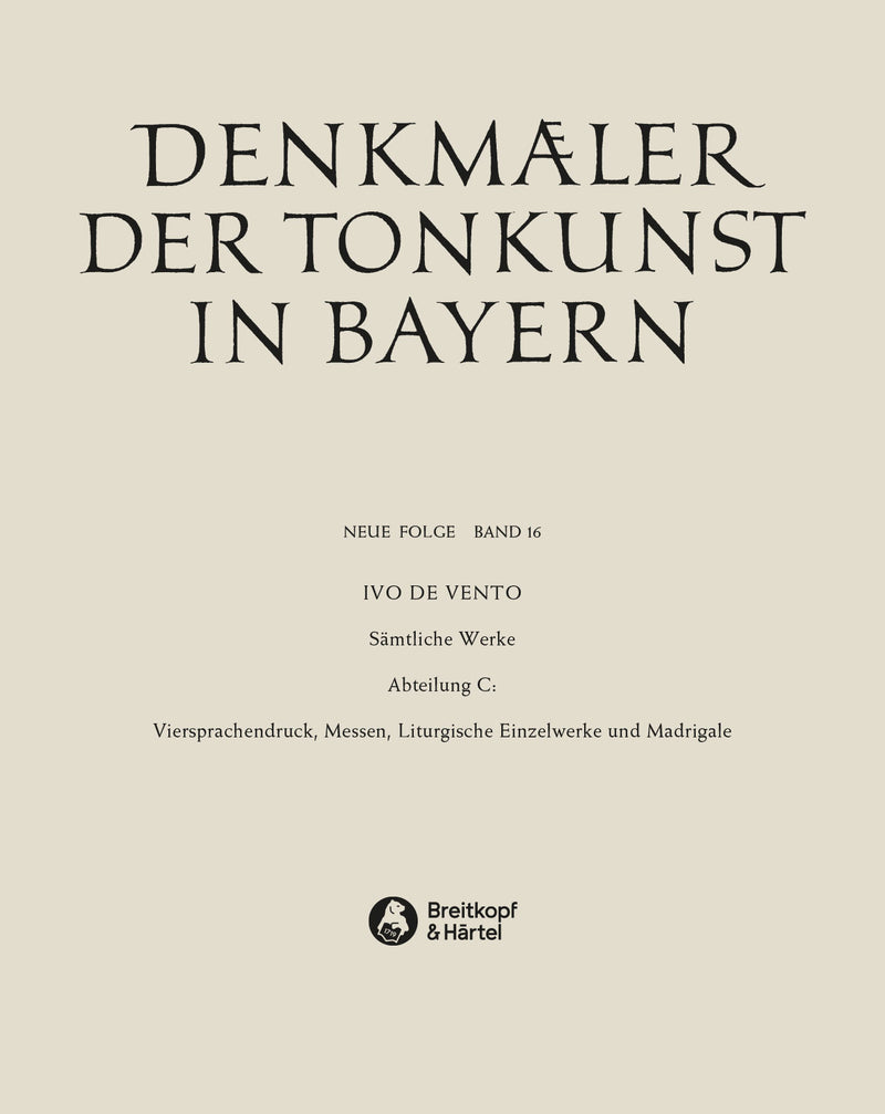 Denkmäler der Tonkunst in Bayern (Neue Folge), vol. 16
