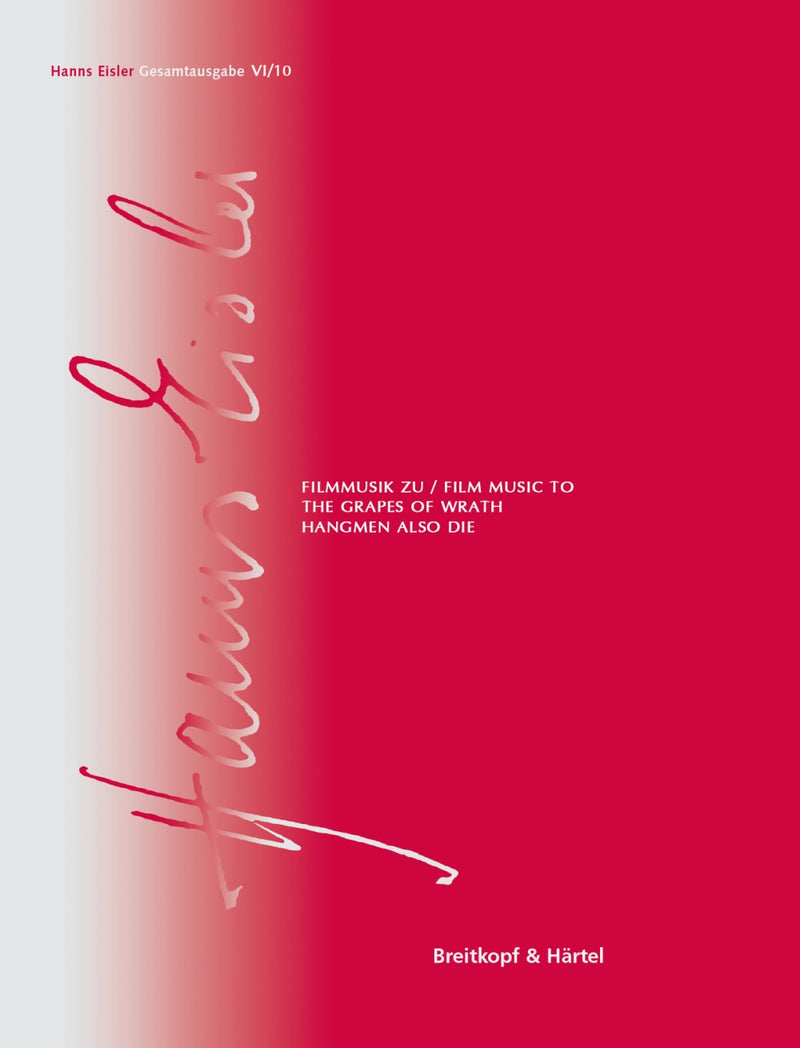 Hanns Eisler Complete Edition (HEGA), Serie VI (Filmmusik), vol. 10
