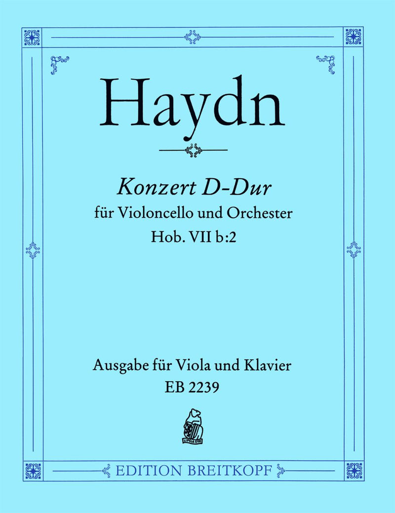 Violoncello Concerto in D major Hob VIIb:2 [Piano reduction with cadenza by Alfred Spitzner]
