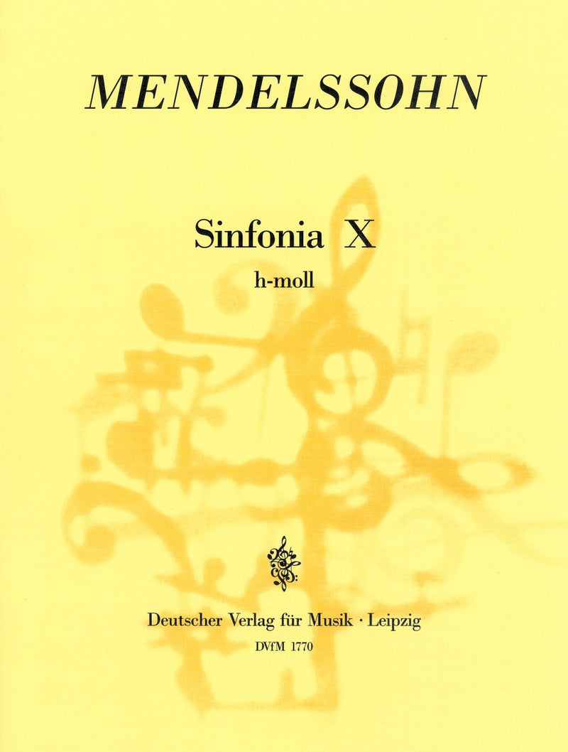 Sinfonia X in B minor MWV N 10 [full score]