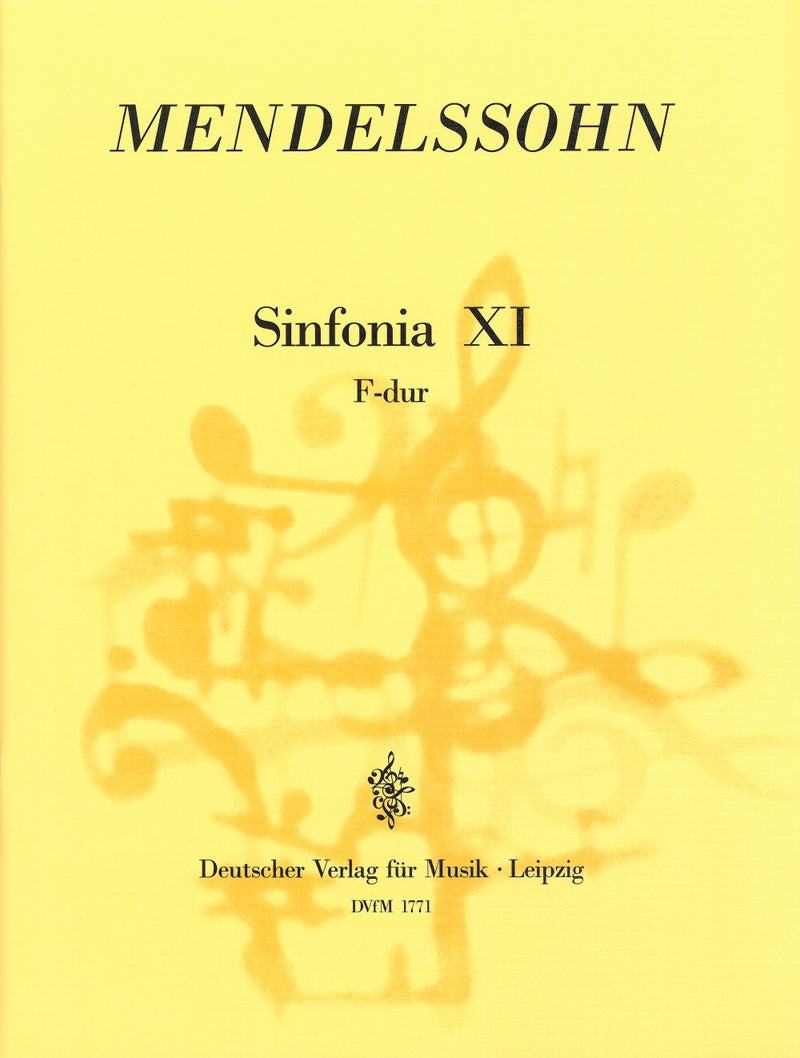 Sinfonia XI in F minor MWV N 11 [full score]
