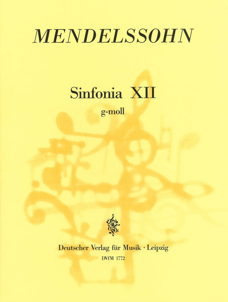 Sinfonia XII in G minor MWV N 12 [full score]