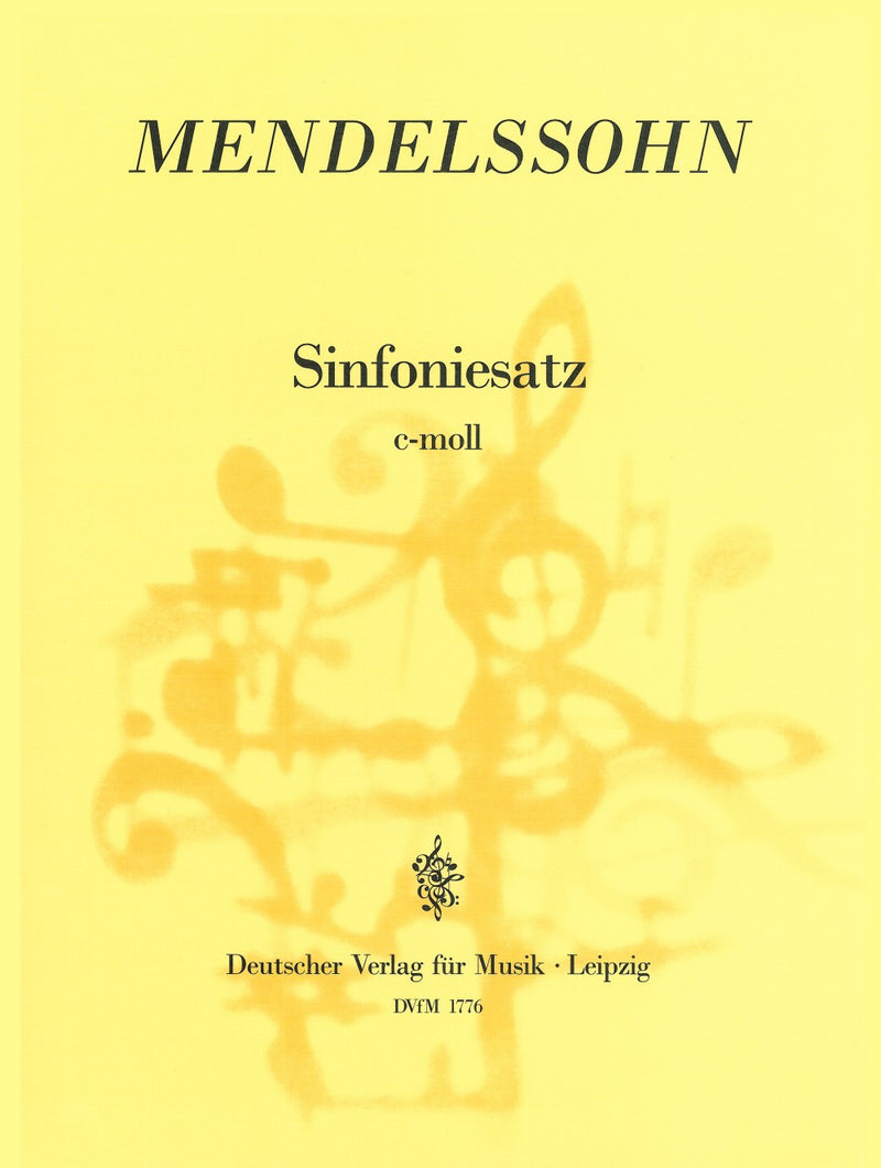 Sinfoniesatz in C minor MWV N 14 [full score]
