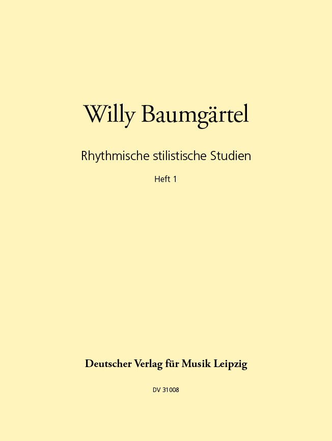 Rhythmic stylistic Studies, vol. 1