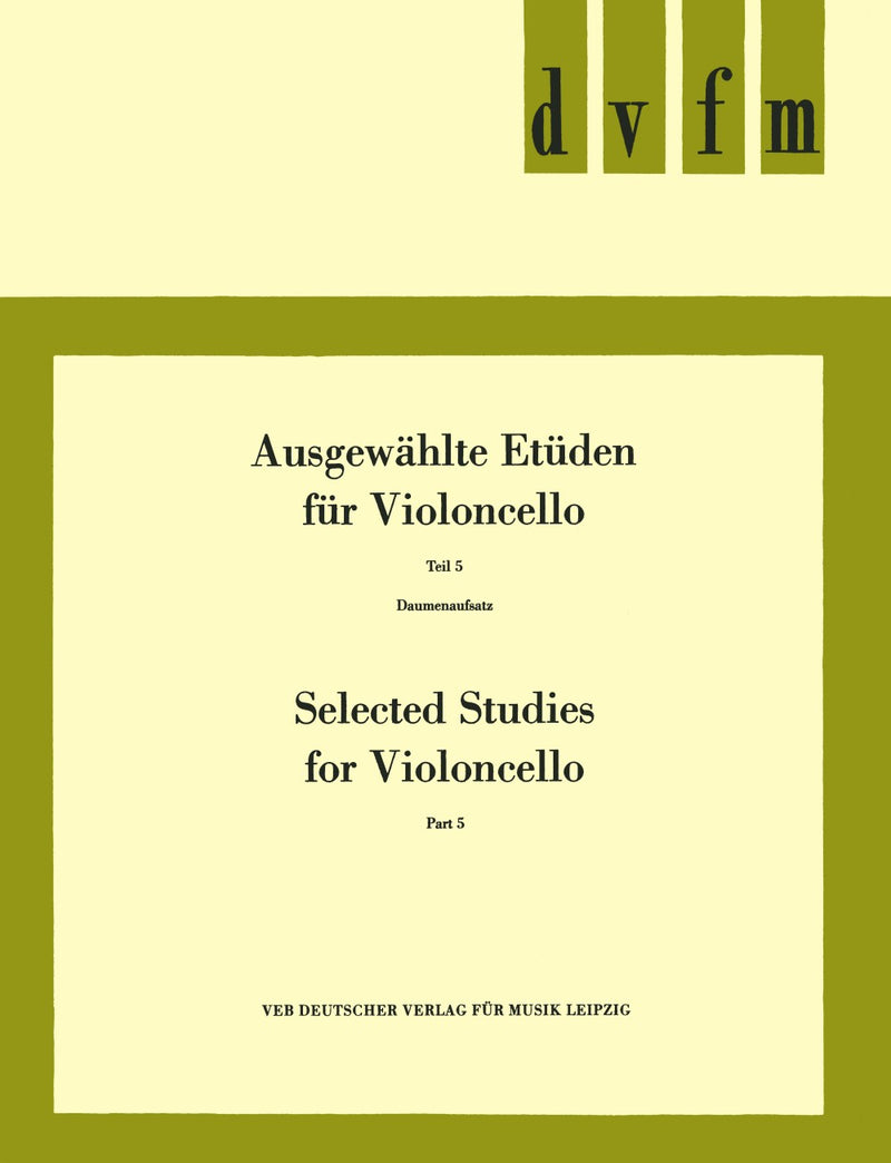 Selected Studies (cello), vol. 5