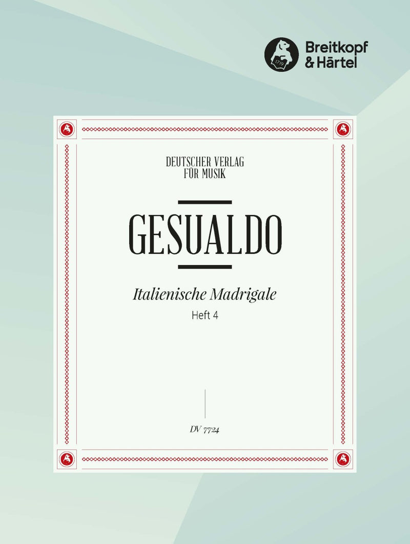 Italienische Madrigale, vol. 4 [合唱楽譜]