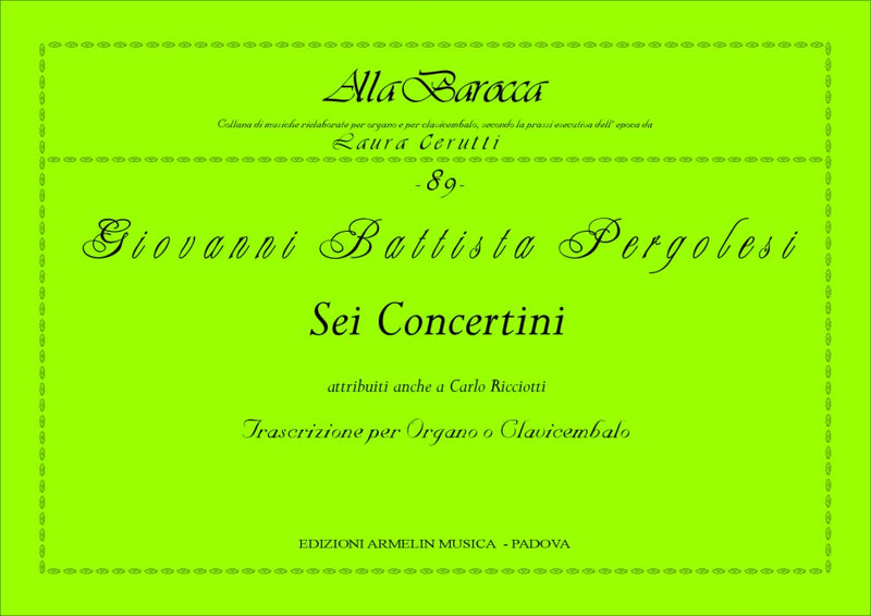 6 Concertini (attribuiti a Carlo Ricciotti)