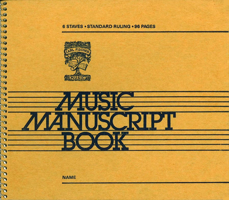 6-Stave Music Manuscript Book