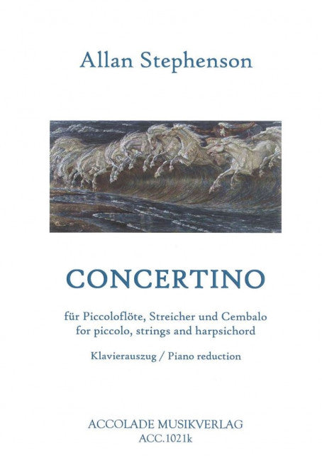 Concertino für Piccoloflöte, Streicher und Cembalo (Piano reduction with solo part)