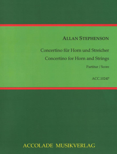 Concertino für Horn und Streicher (Study score)