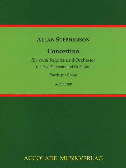 Concertino für zwei Fagotte und Orchester (Study score)