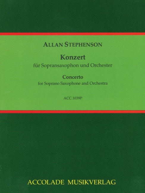 Konzert für Sopransaxophon und Orchester (Study score)