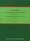 27 Variationen über "Happy Birthday to You"