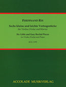 Sechs kleine und leichte Vortragsstücke