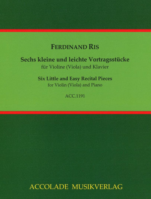 Sechs kleine und leichte Vortragsstücke