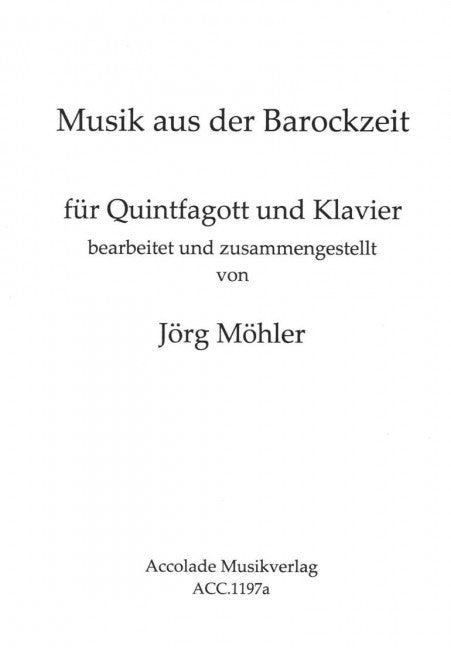 Musik aus der Barockzeit (Quintfagott)