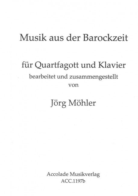 Musik aus der Barockzeit (Quartfagott)